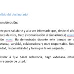 Carta de recomendación personal